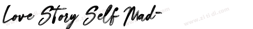 Love Story Self Mad字体转换